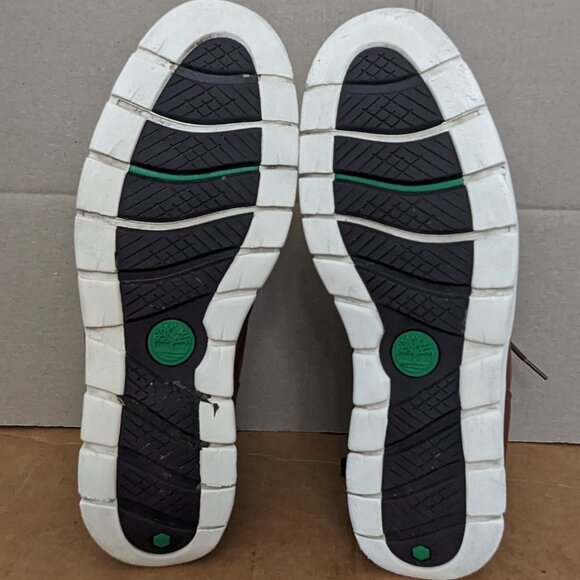 Timberland Rugged Defender ReBOTL Brown Leather Ankle Boots Size 10.5 Waterproof - Picture 10 of 15